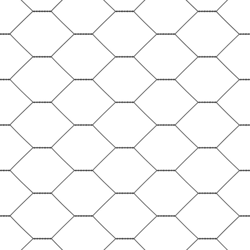 Hexagon kerítés Szürke 1,4 x 50 m PVC
