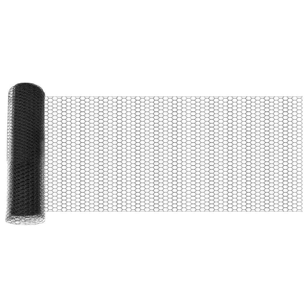 Hexagon kerítés Szürke 0,8 x 100 m PVC
