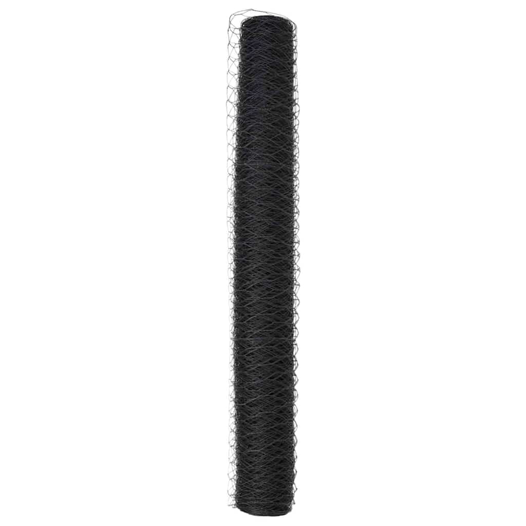 Hexagon kerítés Szürke 1,4 x 100 m PVC