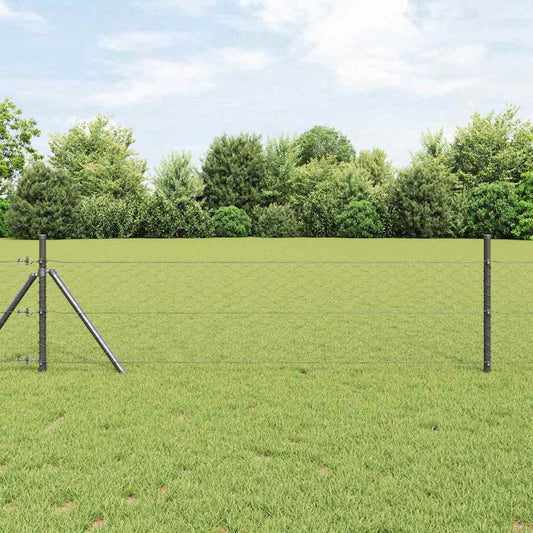 Hexagon kerítés 1,6 x 100 m PVC Szürke