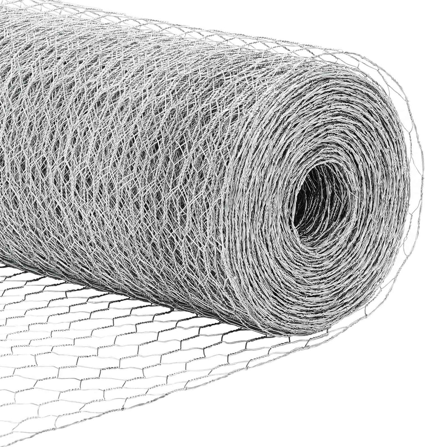 Hexagon kerítés Ezüst 0,4 x 10 m Horganyzott acél