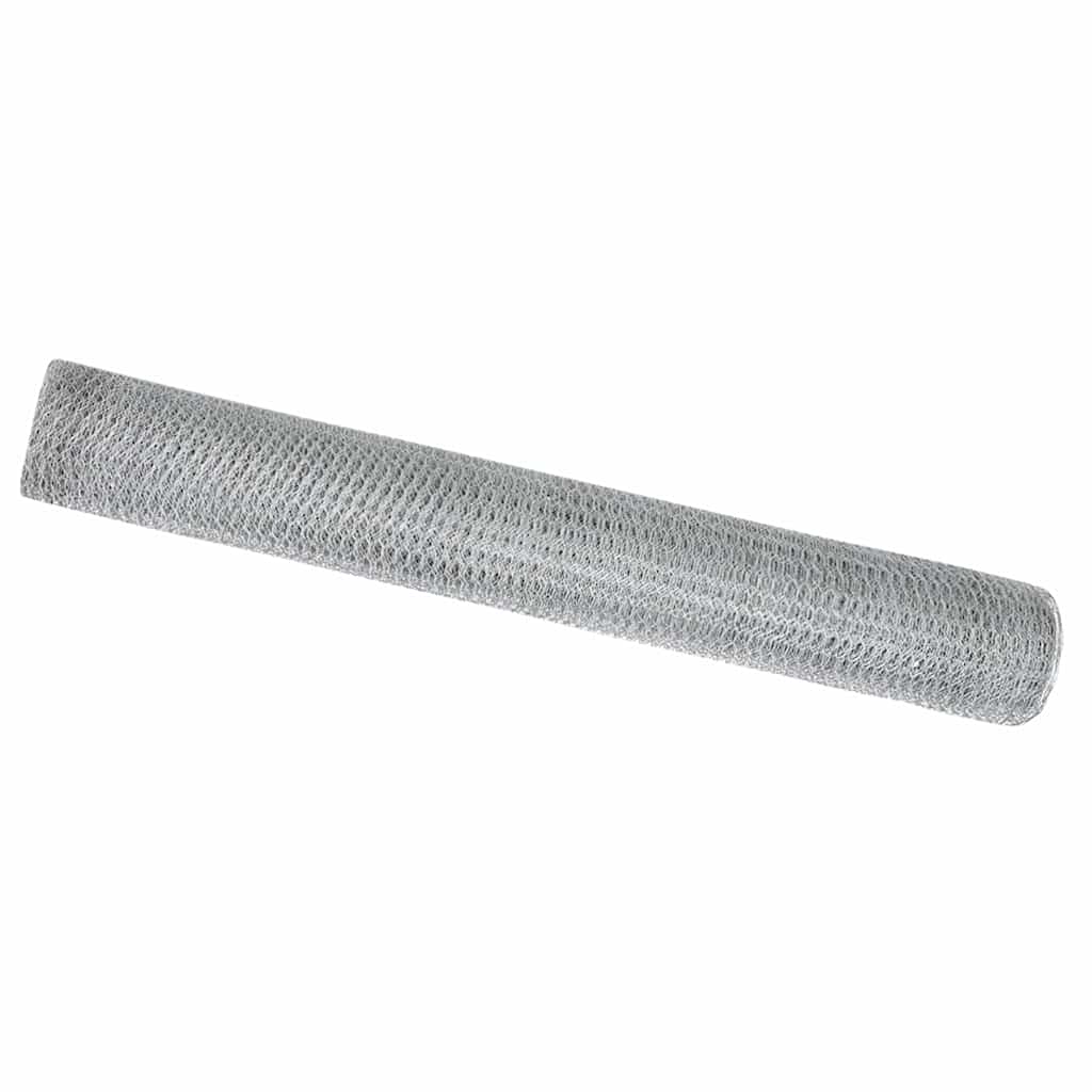 Hexagon kerítés Ezüst 1 x 10 m Horganyzott acél