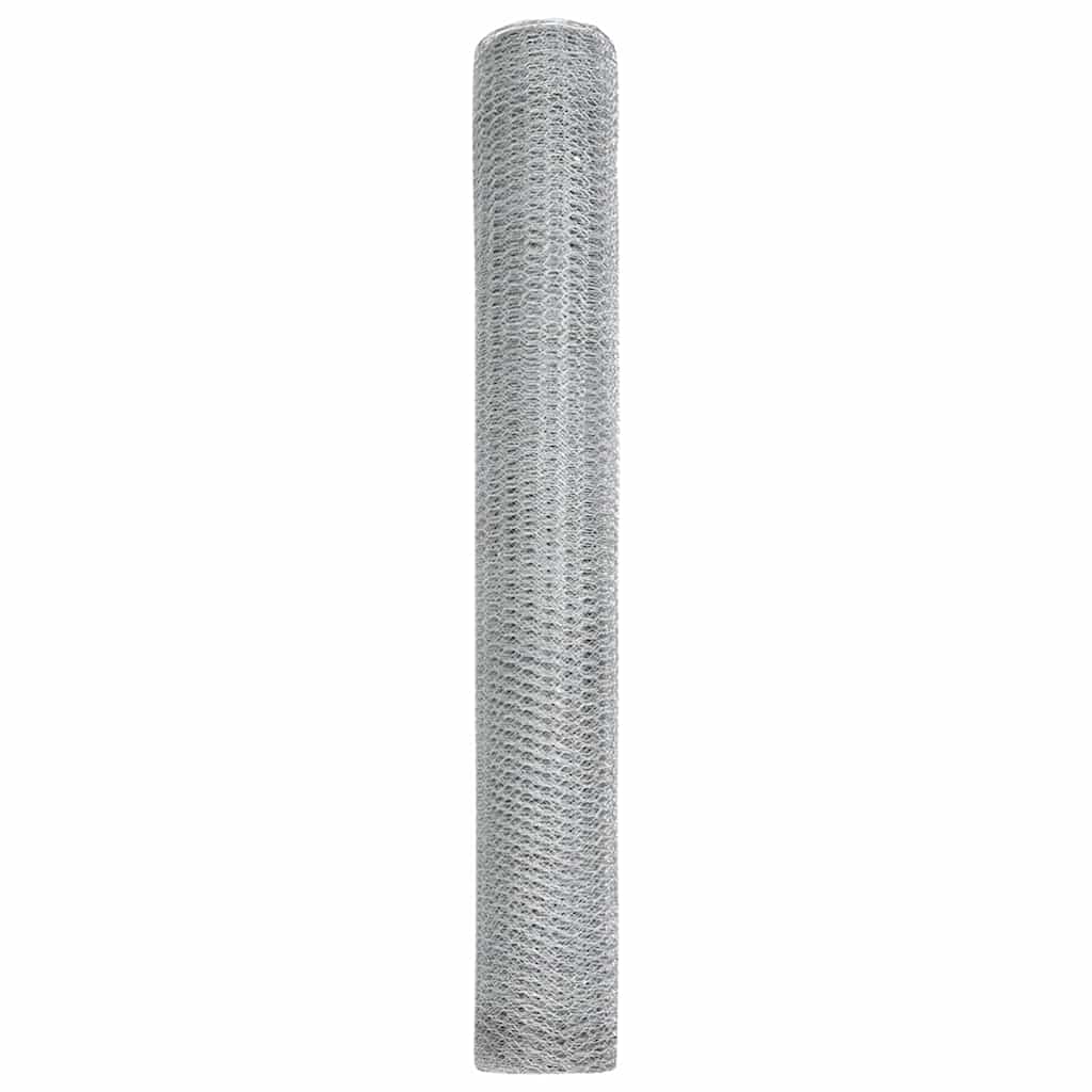 Hexagon kerítés Ezüst 1 x 10 m Horganyzott acél
