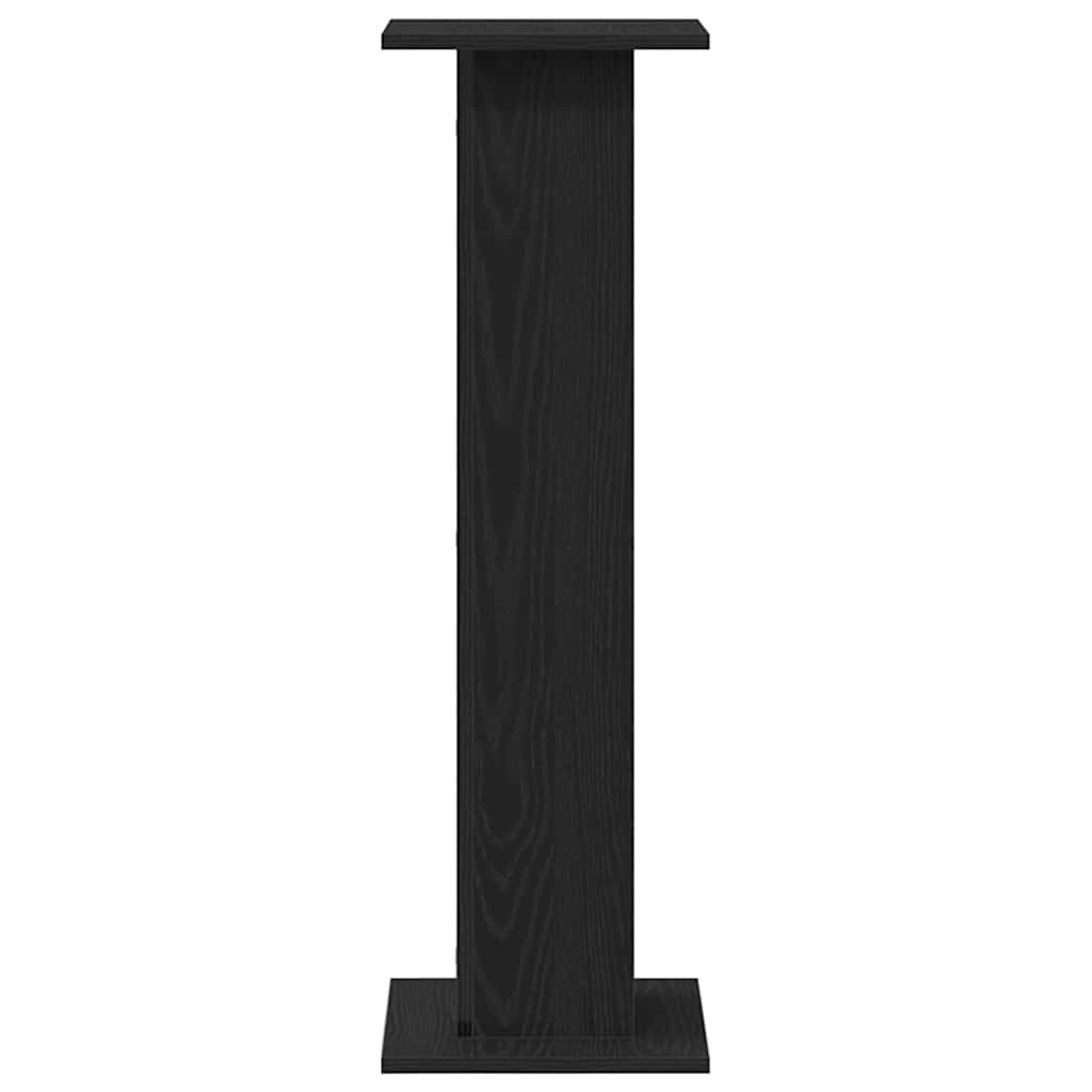 Növényállvány 2 db Fekete tölgy 30 x 30 x 95 cm Szerelt fa