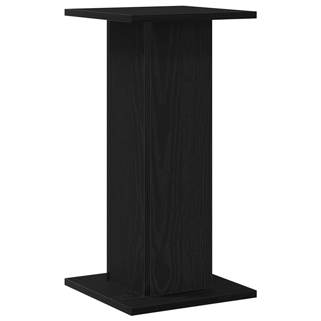Növényállvány 2 db Fekete tölgy 30 x 30 x 60 cm Szerelt fa