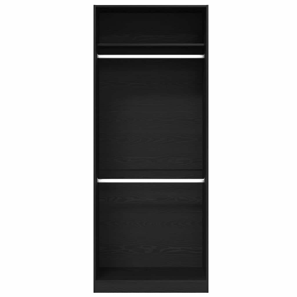 Ruhásszekrény Fekete tölgy 80 x 50 x 200 cm Szerelt Fa