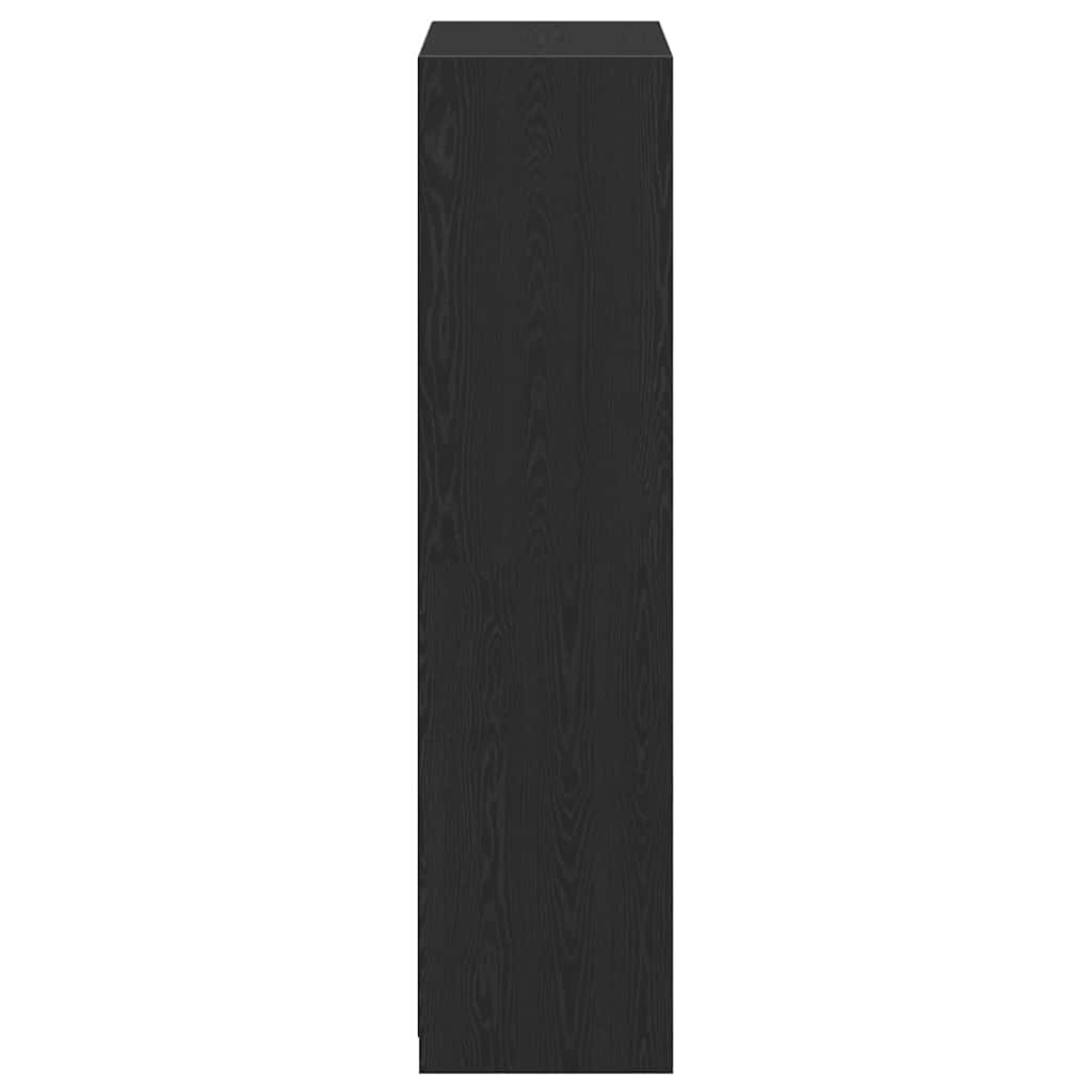 Ruhásszekrény Fekete tölgy 80 x 50 x 200 cm Szerelt Fa
