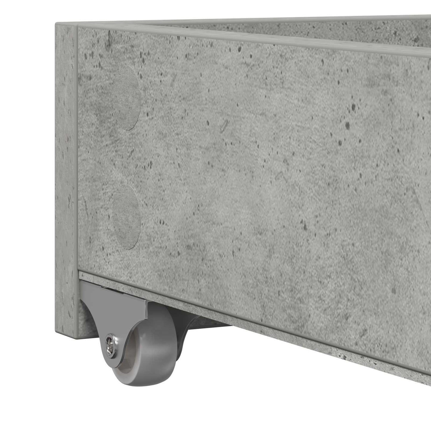 Nappali ágy fiókkal polcokkal Szürke 90 x 200 cm Szerelt Fa