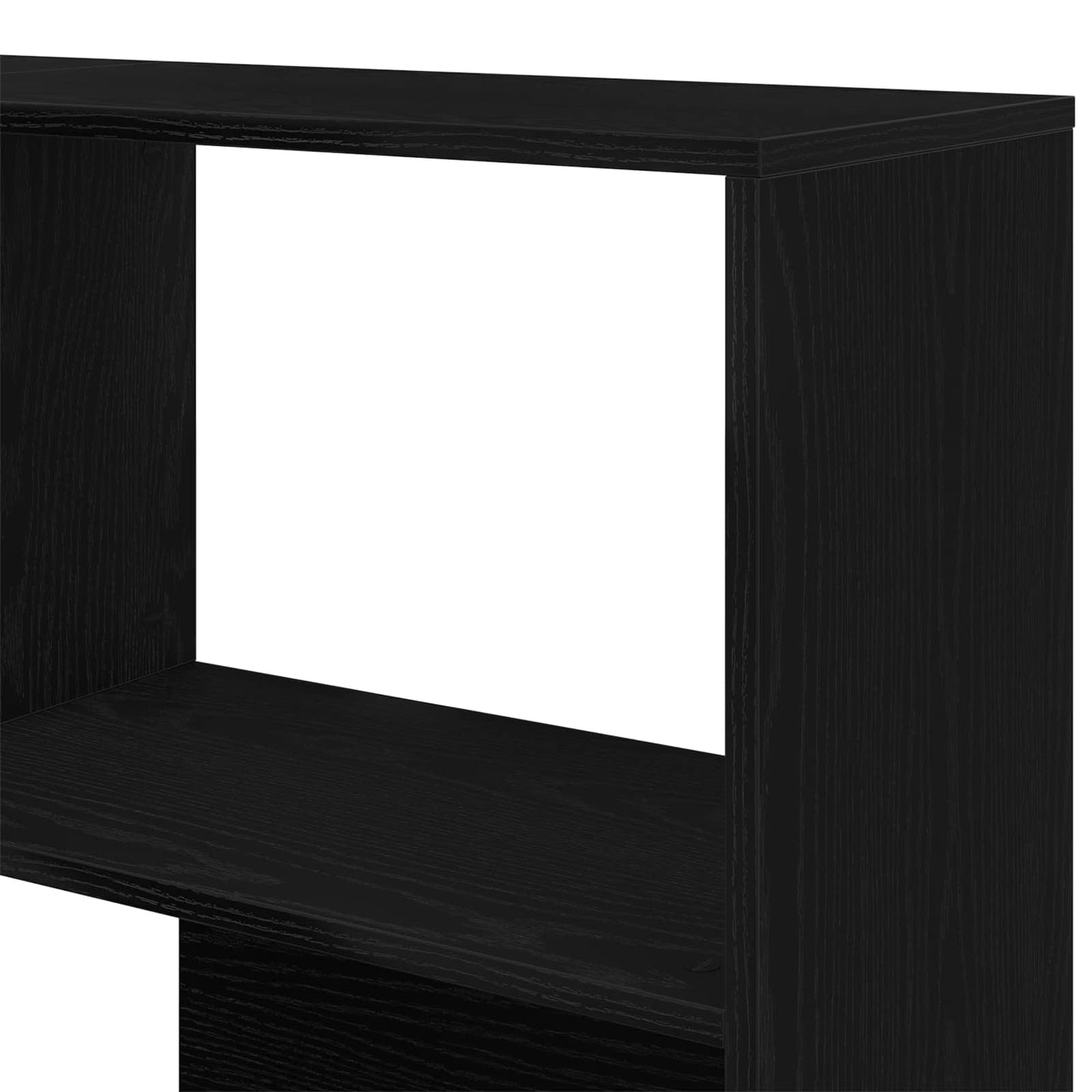 Ruhásszekrény 6 szintes 85 x 85 x 140 cm Faanyag Fekete tölgy