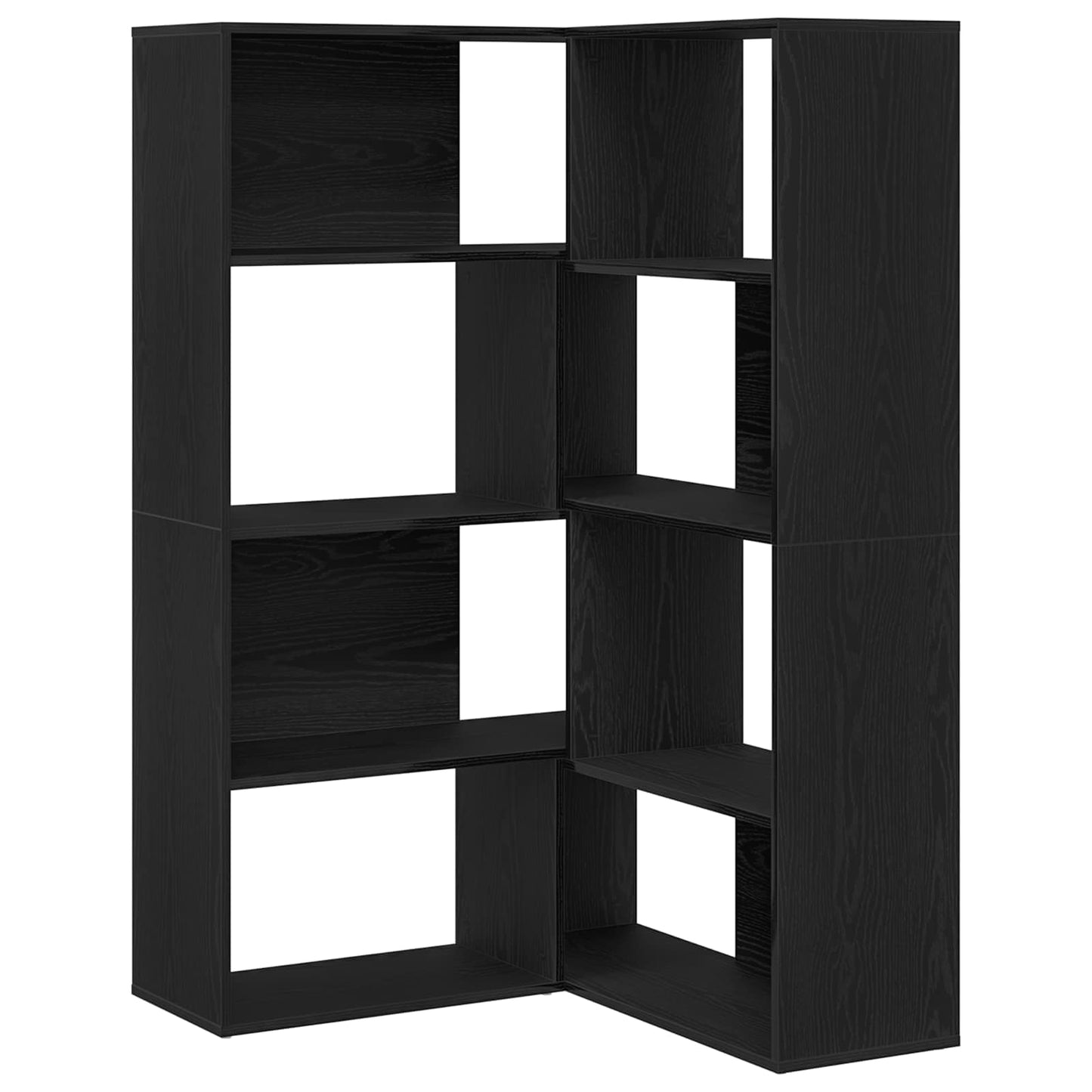 Ruhásszekrény 6 szintes 85 x 85 x 140 cm Faanyag Fekete tölgy