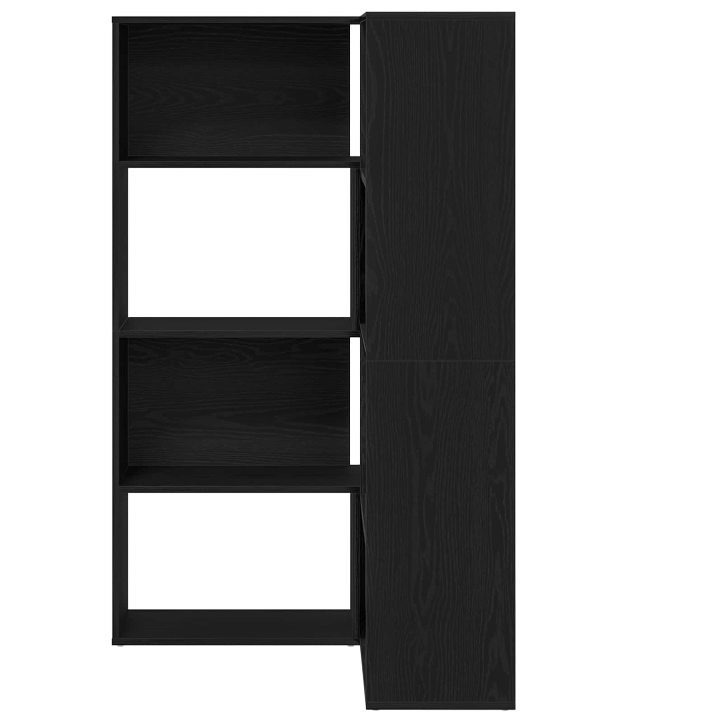 Ruhásszekrény 6 szintes 85 x 85 x 140 cm Faanyag Fekete tölgy