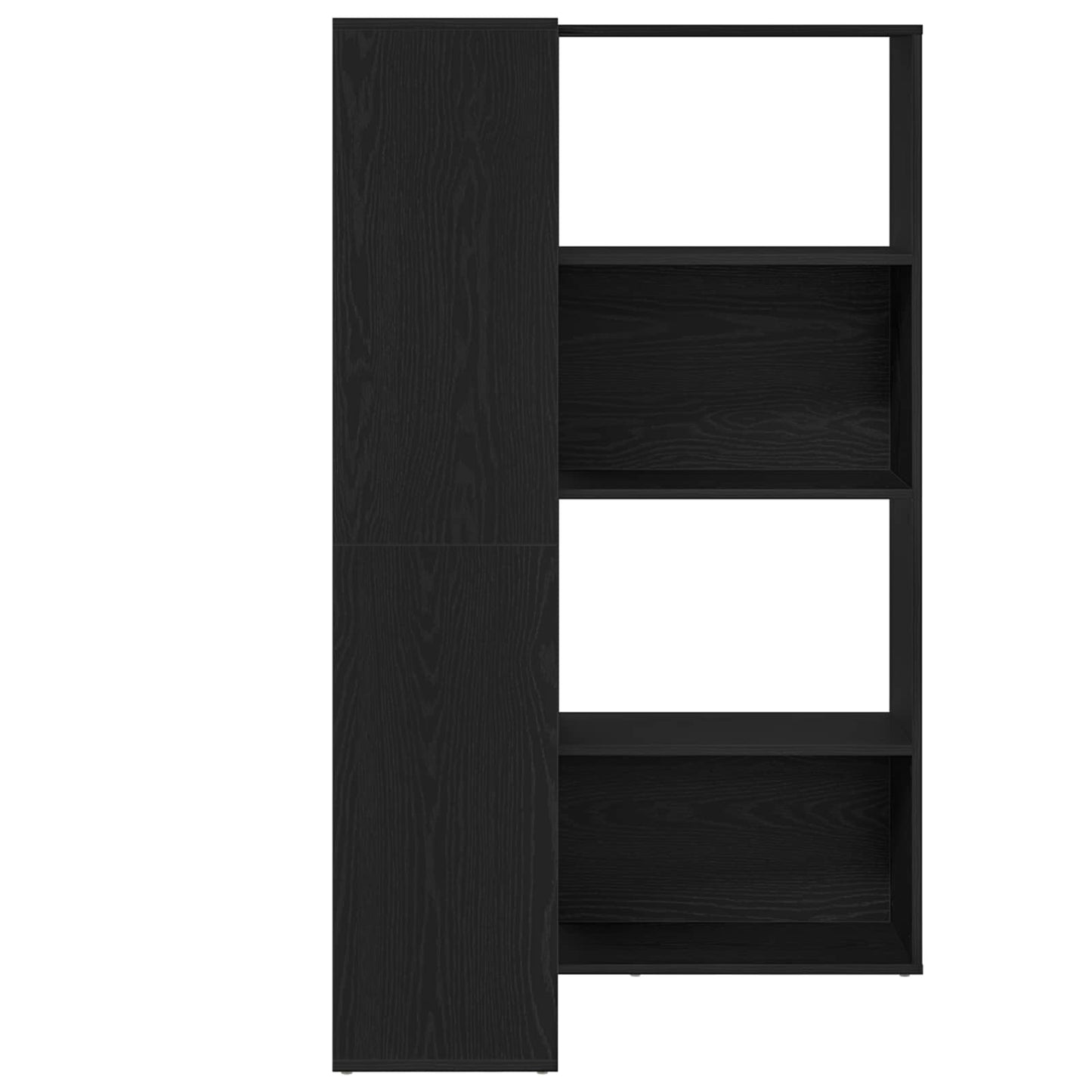 Ruhásszekrény 6 szintes 85 x 85 x 140 cm Faanyag Fekete tölgy