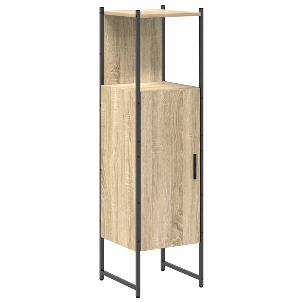 Fürdőszoba bútor szett polcokkal tárolóval 3 pcs Barna Faanyag
