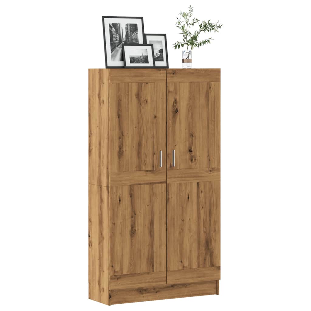 kézzel készített tölgyfa könyvesszekrény 82,5 x 30,5 x 150 cm