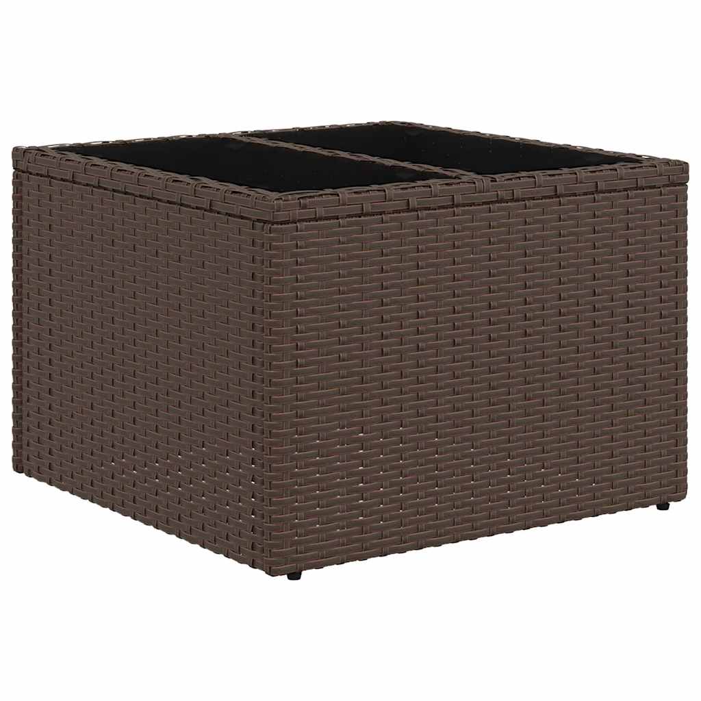 Kanapé Szett 6 pcs Barna polirattan