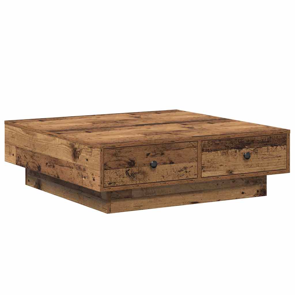 Dohányzóasztal Öreg fa 90 x 90 x 28 cm Szerelt Fa