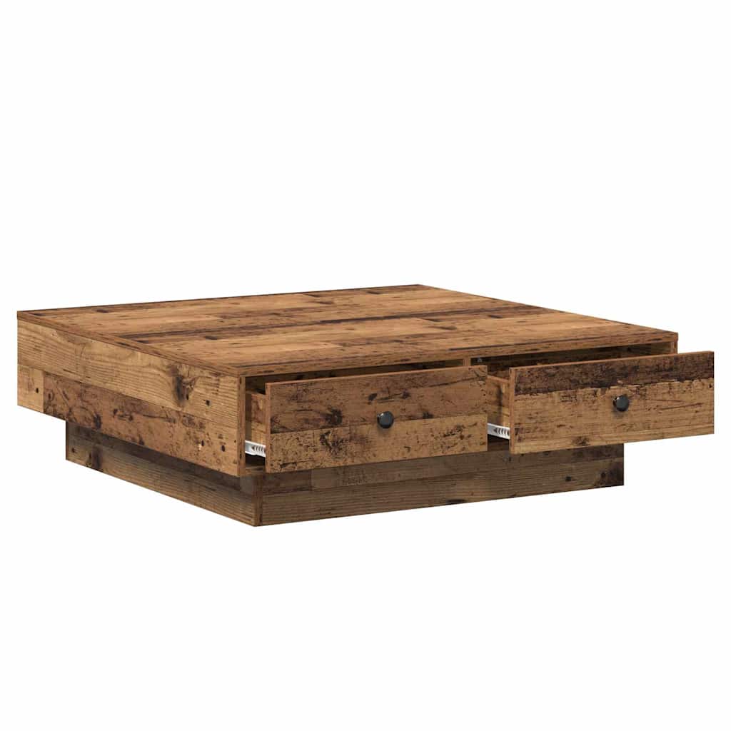 Dohányzóasztal Öreg fa 90 x 90 x 28 cm Szerelt Fa