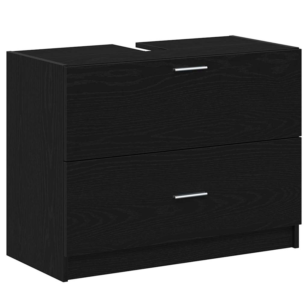 Fürdőszoba Székény fiókkal Fekete tölgy 78 x 37 x 59 cm Faanyag