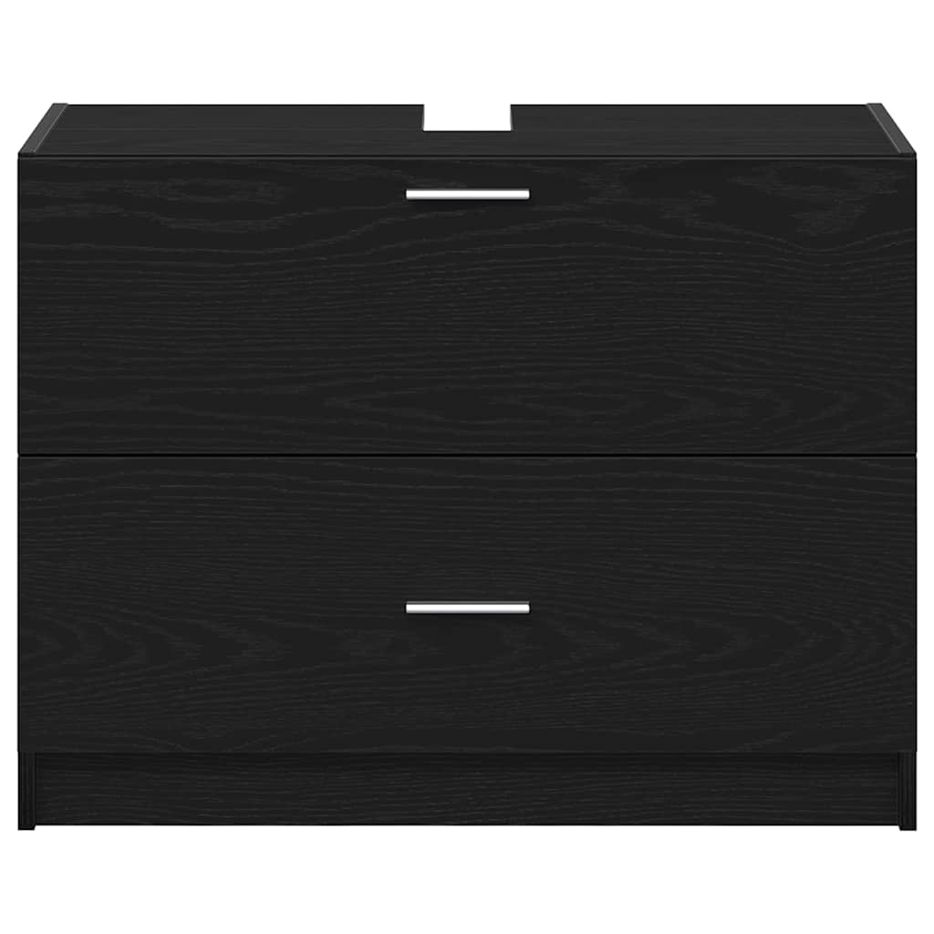 Fürdőszoba Székény fiókkal Fekete tölgy 78 x 37 x 59 cm Faanyag