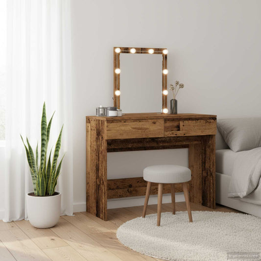 Öltözködőasztal fiókkal Öreg fa 100 x 40 x 130 cm Faanyag