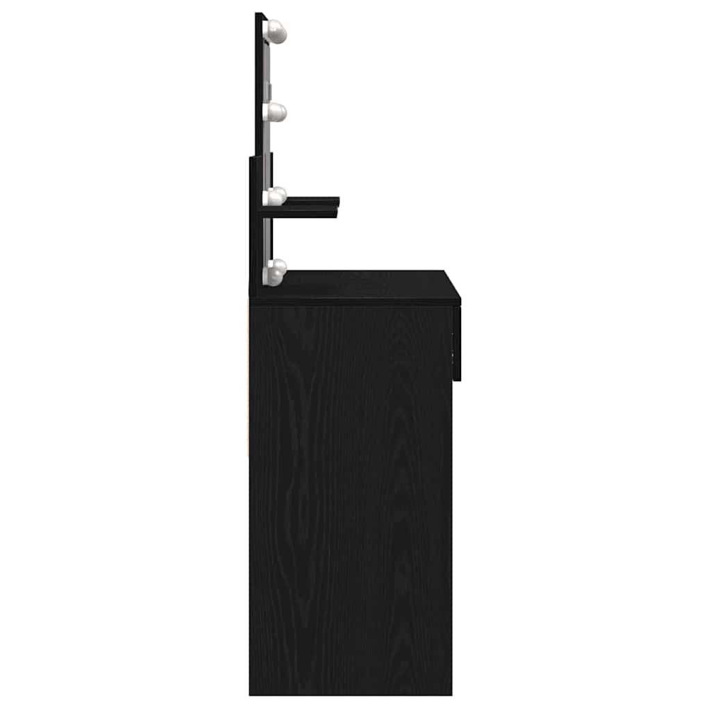 Öltözködőasztal Fekete tölgy 100 x 40 x 130 cm Szerelt Fa