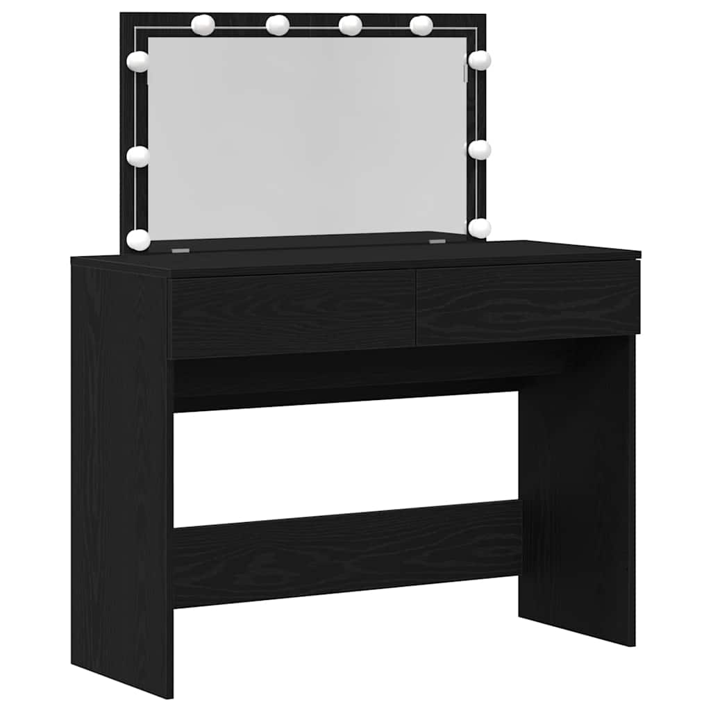 Öltözködőasztal Fekete tölgy 100 x 40 x 120 cm Szerelt Fa