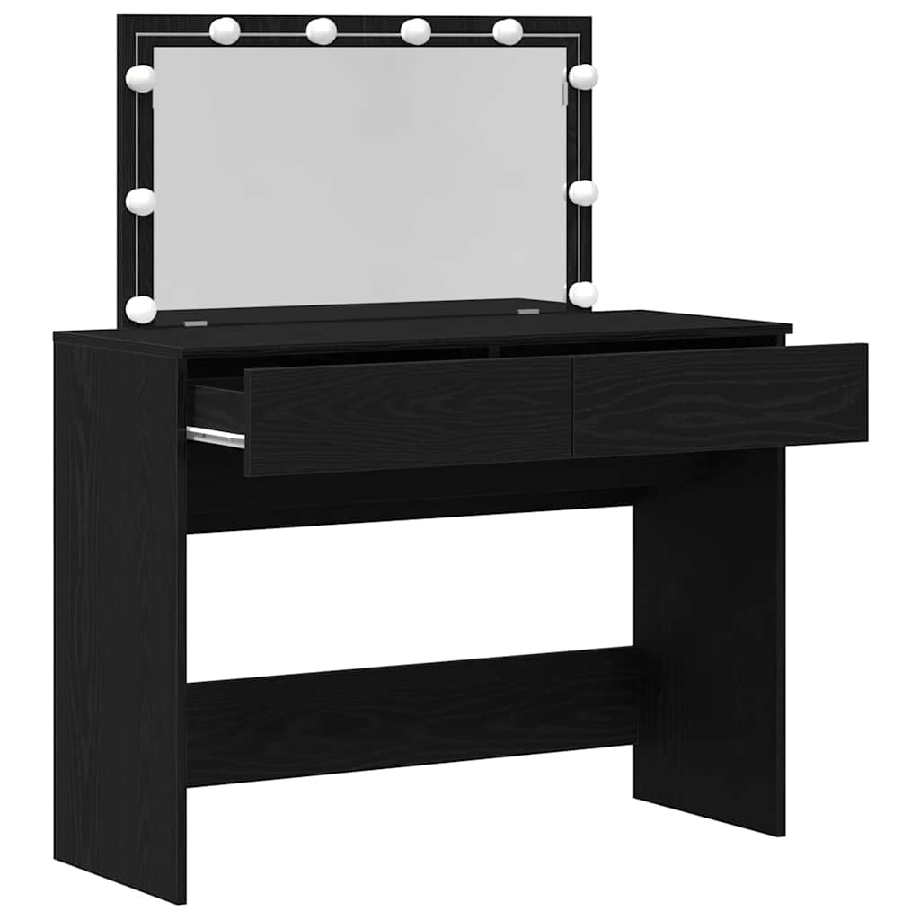 Öltözködőasztal Fekete tölgy 100 x 40 x 120 cm Szerelt Fa