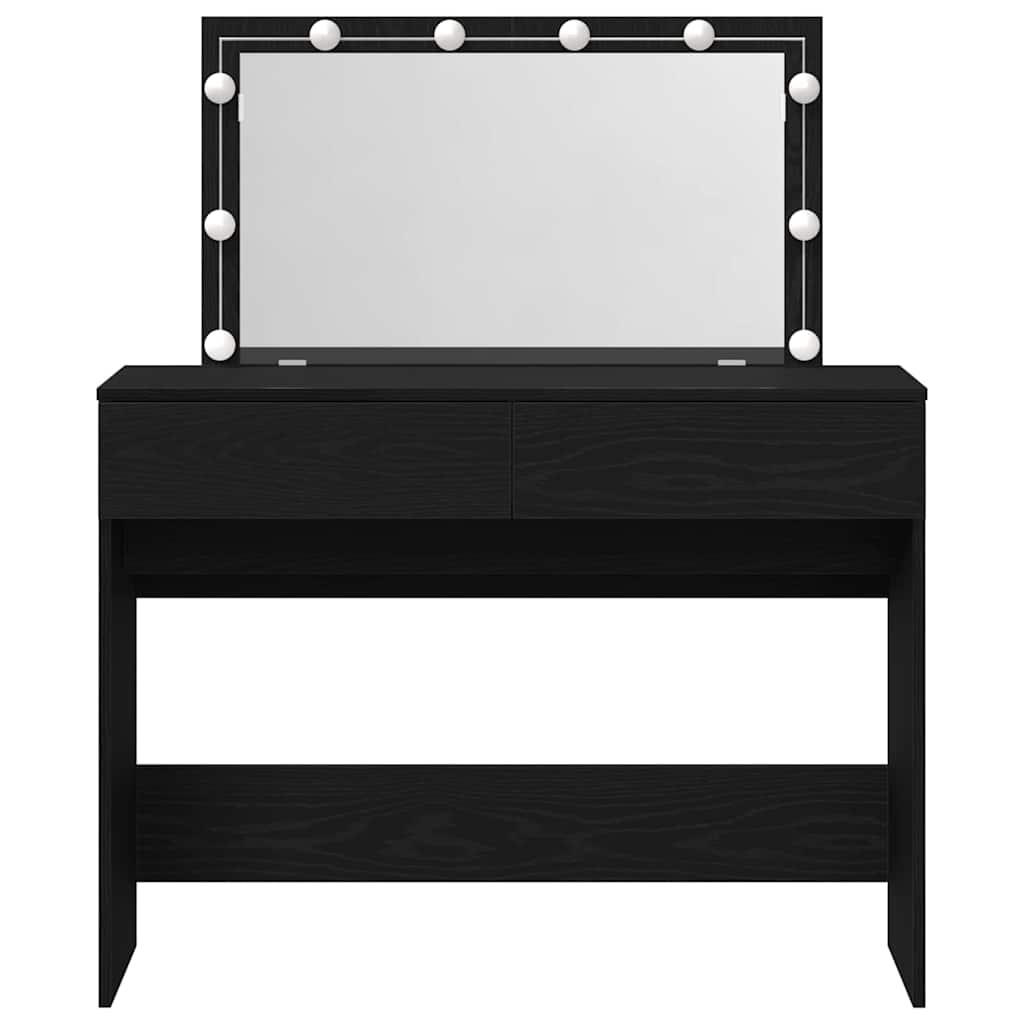 Öltözködőasztal Fekete tölgy 100 x 40 x 120 cm Szerelt Fa
