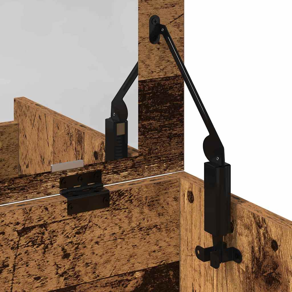 Sminkasztal 2 pcs Öreg fa 60 x 40 x 75 cm Szerelt Fa
