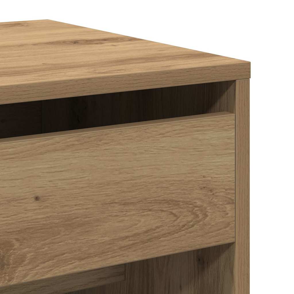Sminkasztal 2 pcs kézműves tölgy 60 x 40 x 75 cm Szerelt Fa