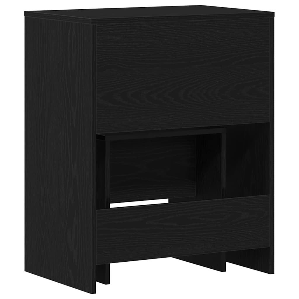 Sminkasztal 2 pcs Musta tammi 60 x 40 x 75 cm Szerelt Fa
