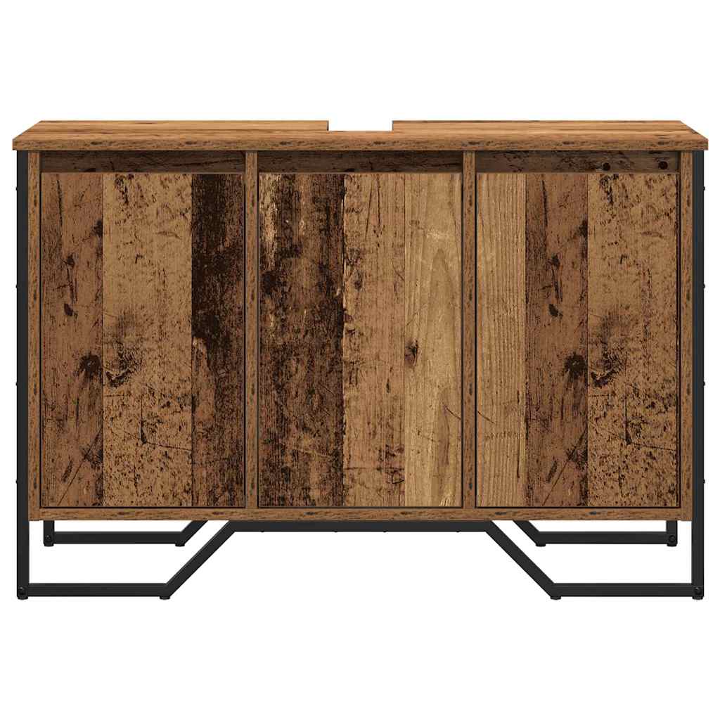 Fürdőszobai mosdószekrény Öreg fa 91 x 35 x 60 cm Szerelt fa