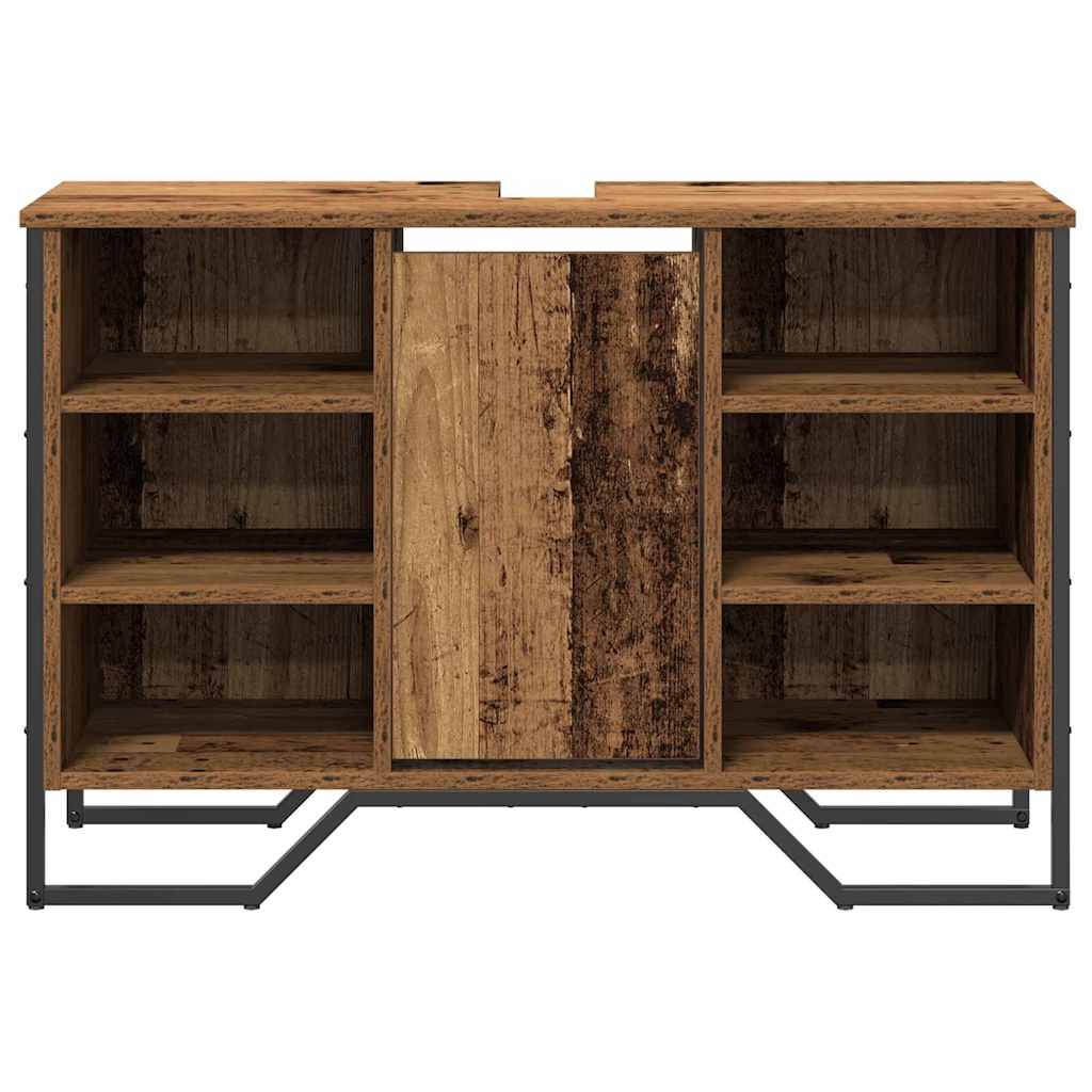 Fürdőszobai mosdószekrény Öreg fa 91 x 35 x 60 cm Szerelt fa