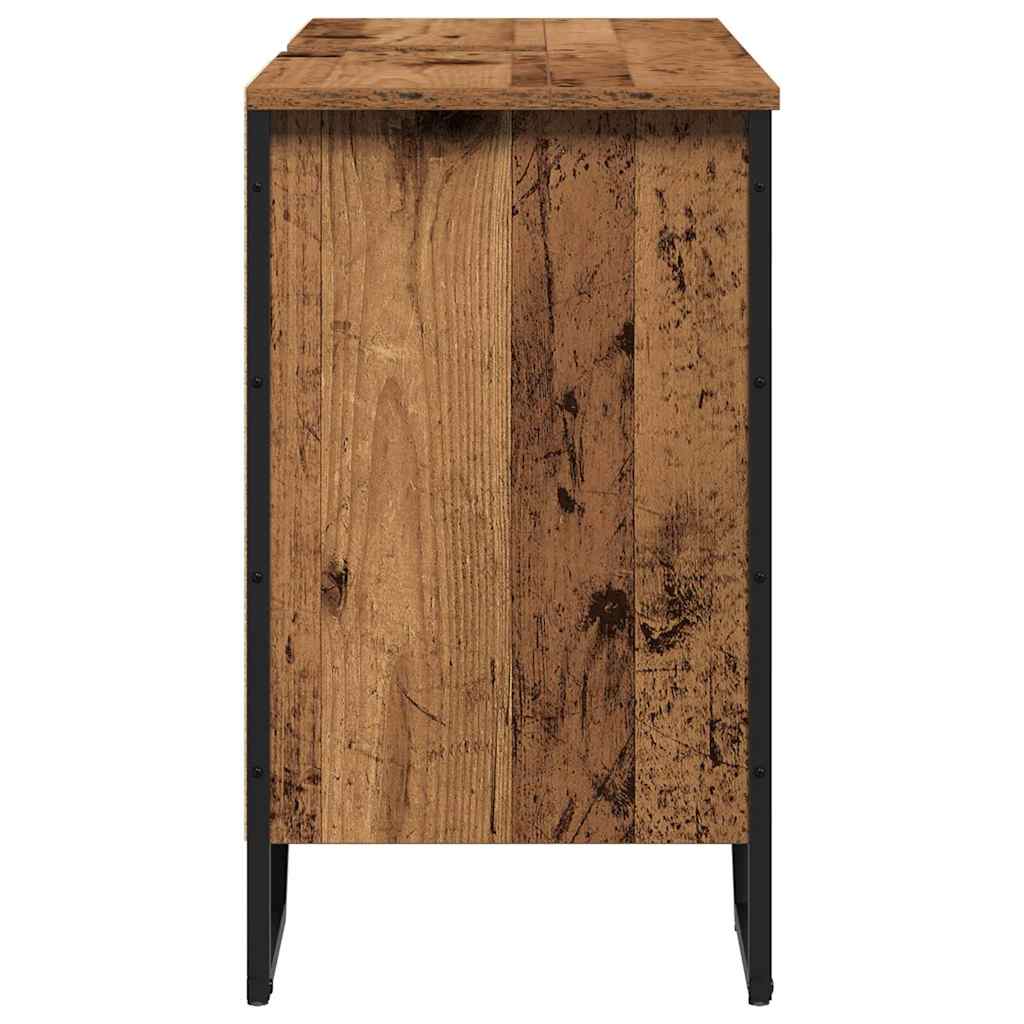 Fürdőszobai mosdószekrény Öreg fa 91 x 35 x 60 cm Szerelt fa