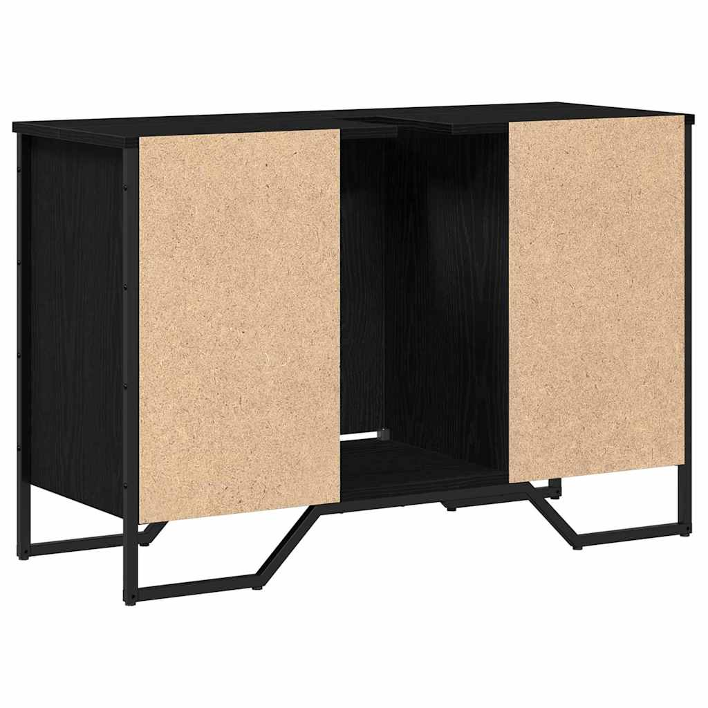 Fürdőszobai mosdószekrény Fekete tölgy 91 x 35 x 60 cm