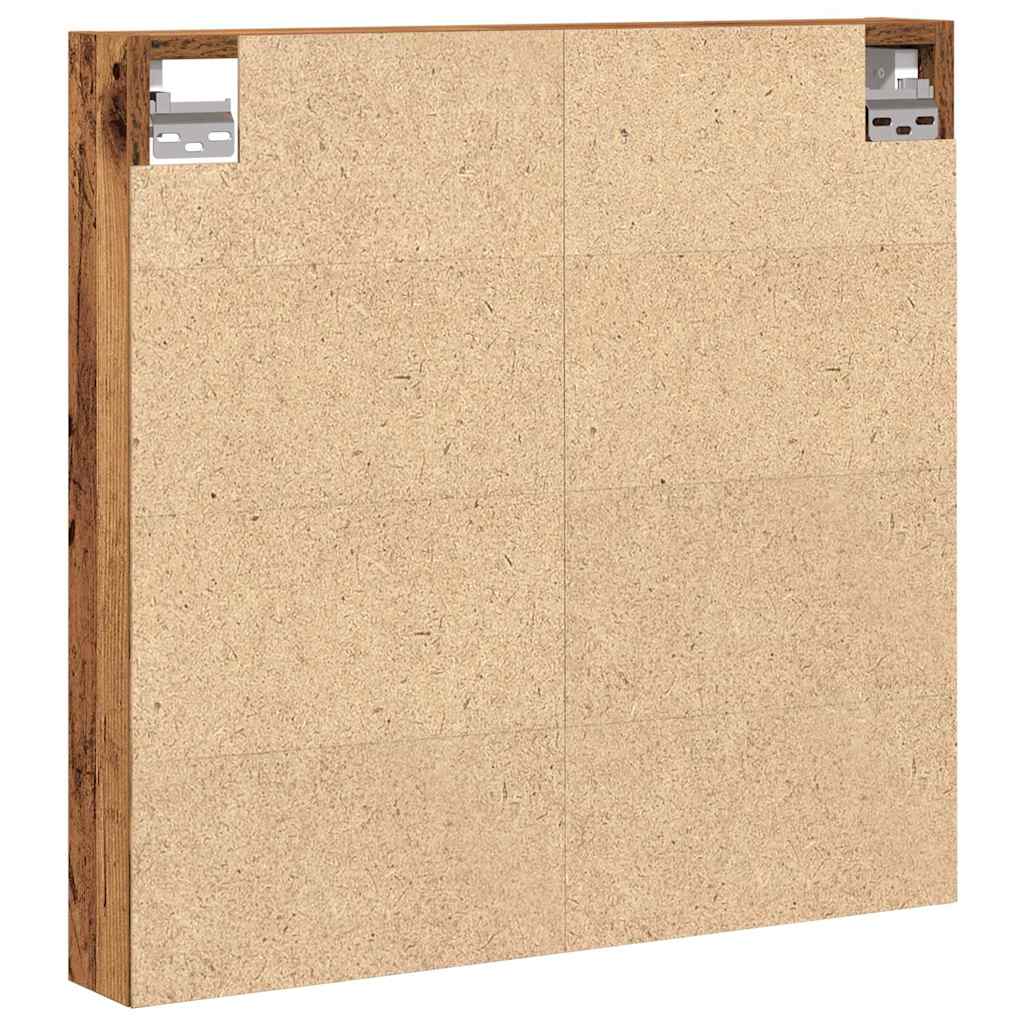 Kiállító szekrény Falra szerelhető Öreg fa 60 x 8,5 x 58 cm