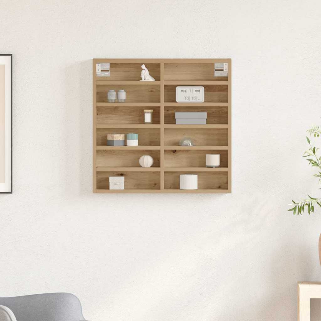 Kiállító szekrény Falra szerelhető Artisan tölgy Szerelt Fa
