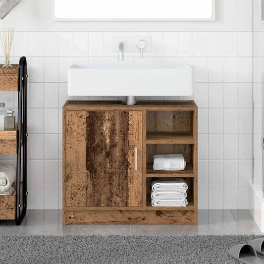 Fürdőszoba Székény polcokkal Öreg fa 63 x 29 x 55 cm Faanyag
