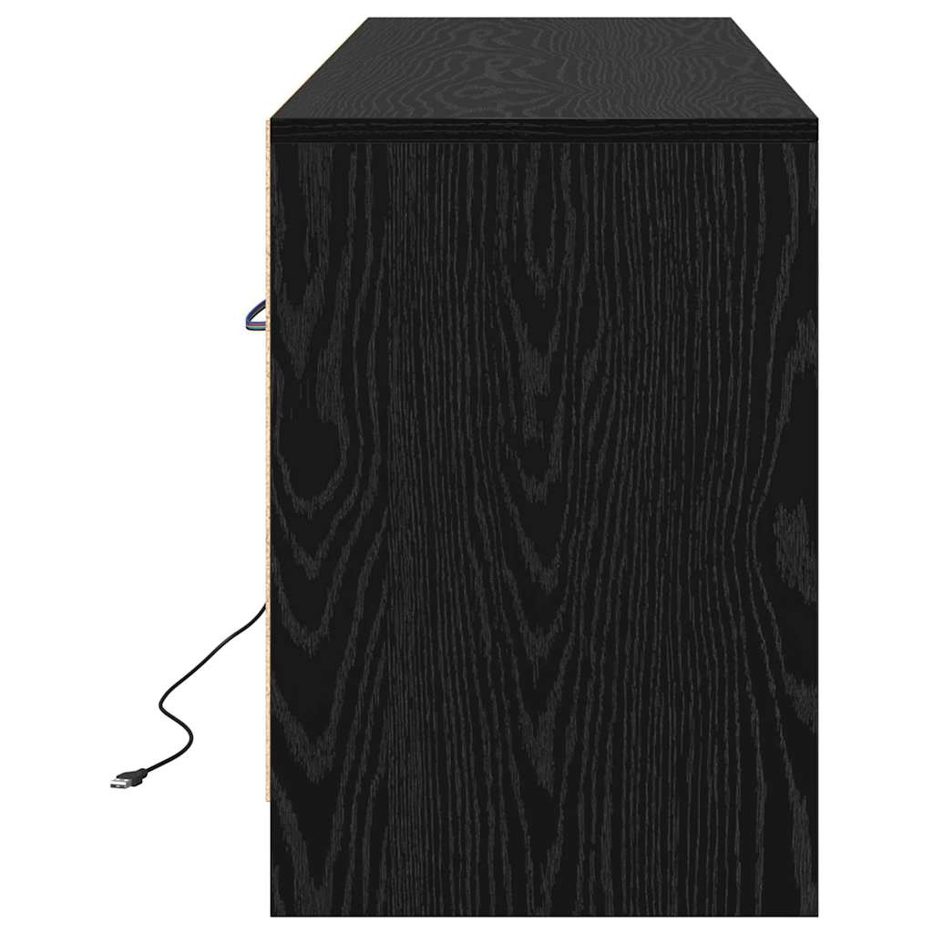 TV egységek 139,5 x 34 x 50 cm Fekete Szerelt fa