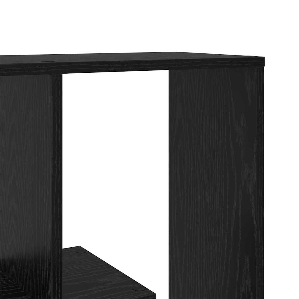 Könyvespolc 8 szintes 67 x 25 x 162 cm Szerelt Fa Fekete tölgy