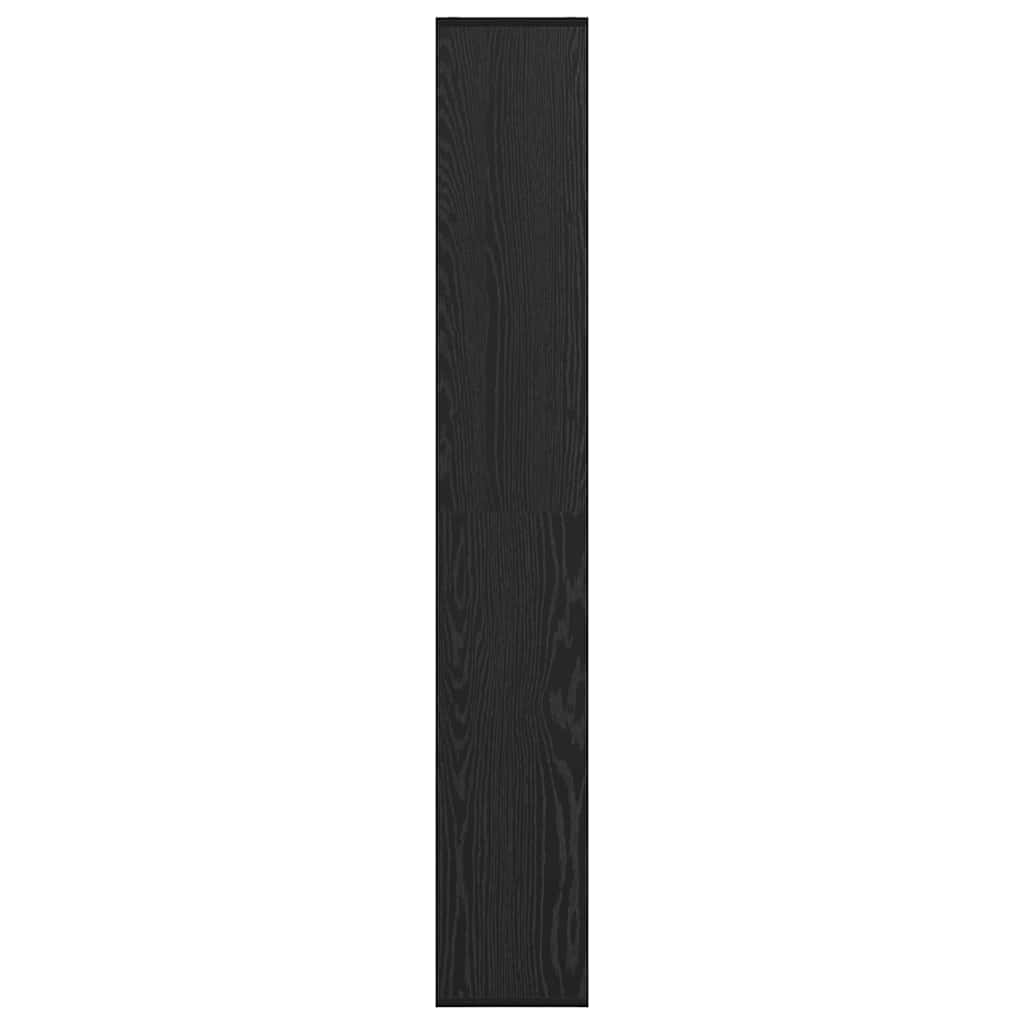 Könyvespolc 8 szintes 67 x 25 x 162 cm Szerelt Fa Fekete tölgy