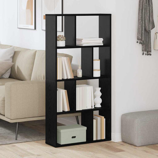 Könyvespolc Fekete tölgy 60 x 20 x 102,5 cm Faanyag