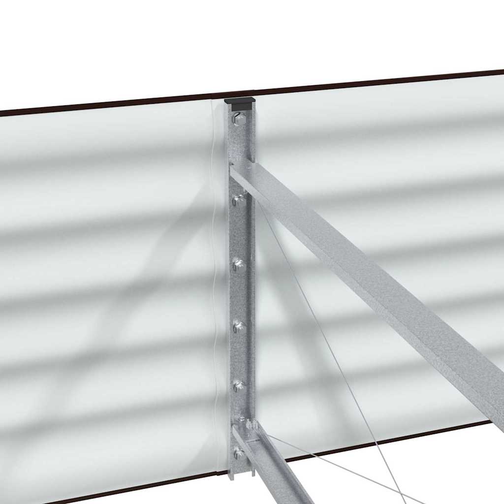 Emelt Ágy Barna 320 x 80 x 44 cm Acél