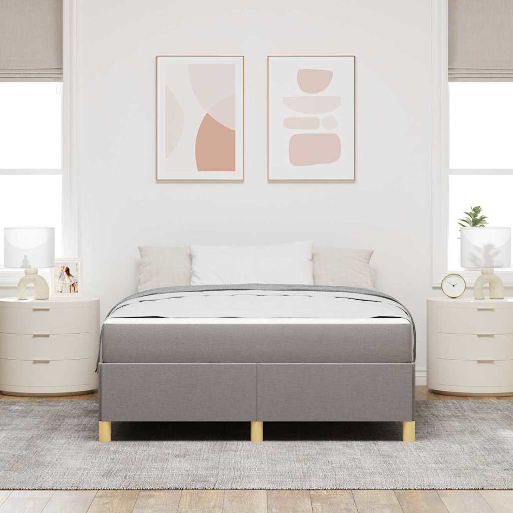 Ágykeret matracmal Tópszínű 160 x 200 cm szövet