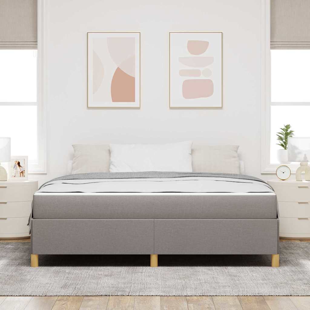 Ágykeret matracmal Tópszínű 180 x 200 cm szövet