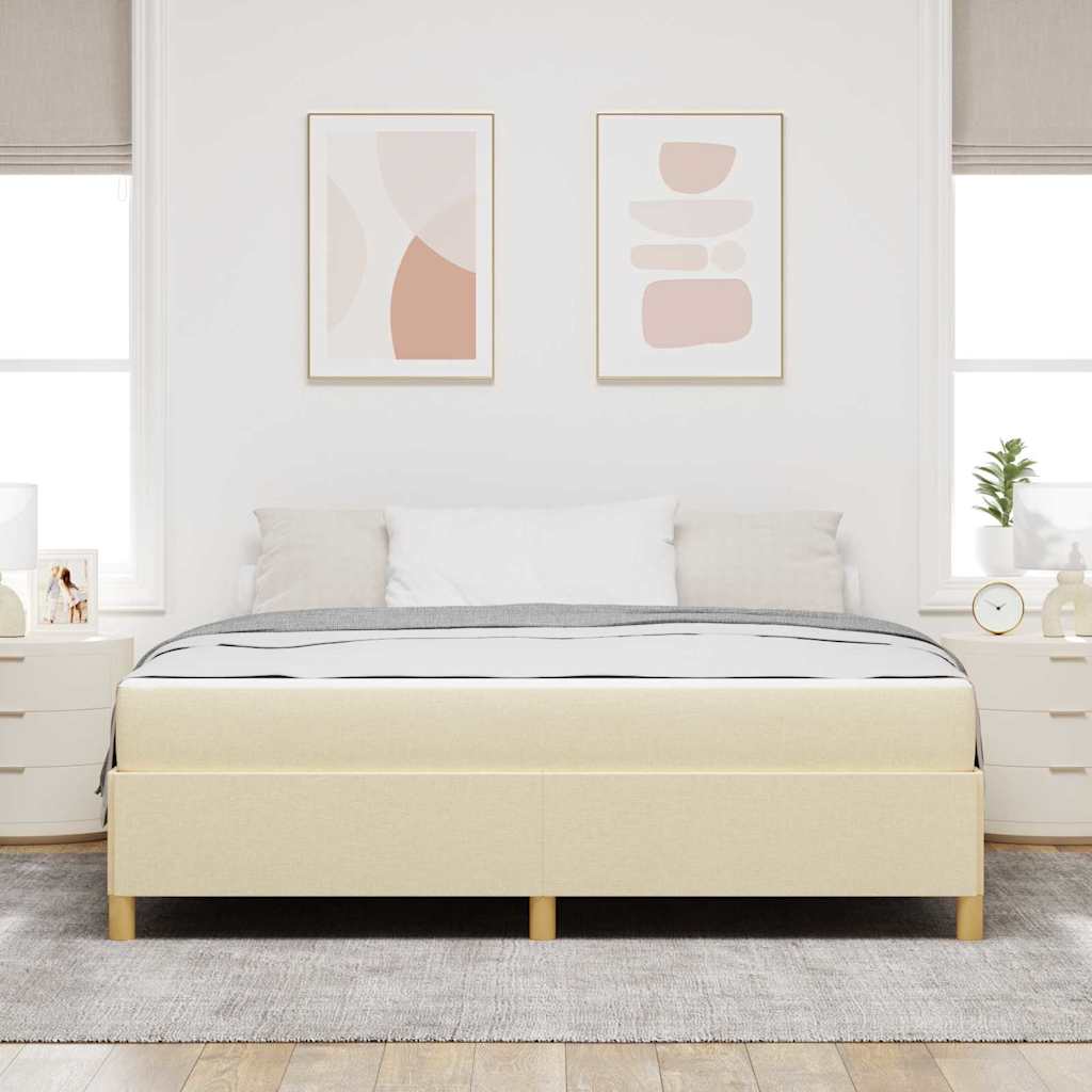 Ágykeret matracmal Krém 180 x 200 cm szövet