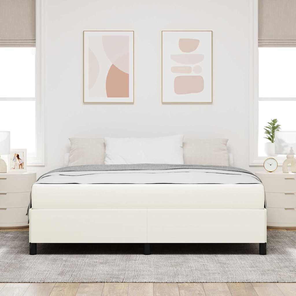 Ágykeret matracmal Krém 180 x 200 cm szövet