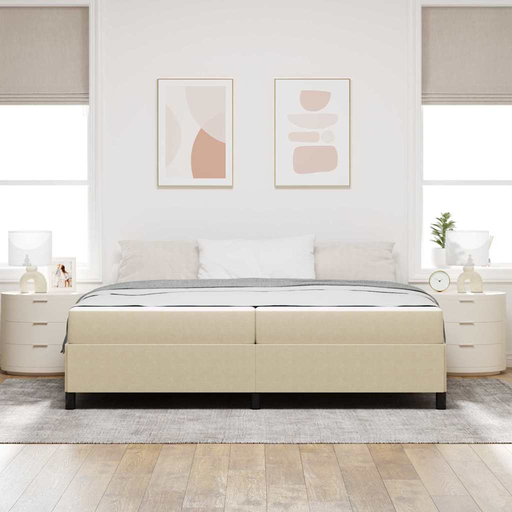 Ágykeret matracmal Világos Zöld Szürke 200 x 200 cm szövet