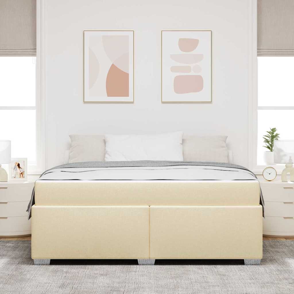 Ágykeret matracmal Krém 180 x 200 cm szövet