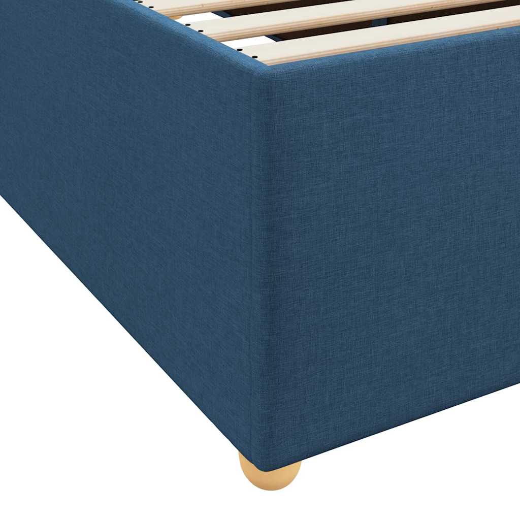 Ágykeret matracmal Kék 120 x 200 cm szövet